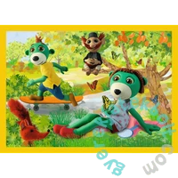Trefl 4 az 1-ben puzzle (12,15,20,24 db-os) - A Treflik család együtt szórakozik (34358)
