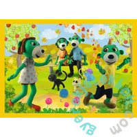 Trefl 4 az 1-ben puzzle (12,15,20,24 db-os) - A Treflik család együtt szórakozik (34358)