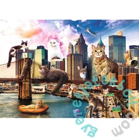 Trefl 1000 db-os puzzle - Funny Cities - Macskák New Yorkban (10595)