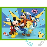 Trefl 4 az 1-ben puzzle (12,15,20,24 db-os) - Mickey Mouse - Barátokkal vidáman (34616)