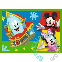 Trefl 4 az 1-ben puzzle (12,15,20,24 db-os) - Mickey Mouse - Barátokkal vidáman (34616)