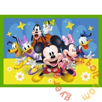 Trefl 4 az 1-ben puzzle (12,15,20,24 db-os) - Mickey Mouse - Barátokkal vidáman (34616)