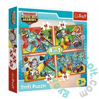Trefl 4 az 1-ben puzzle (12,15,20,24 db-os) - Transformers Mentő Bot Akadémia