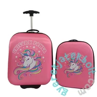 Gurulós gyermekbőrönd + hátizsák szett - Unikornis (BC-ROZ-004)