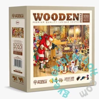 Wooden City 1010 db-os fa puzzle - A Mikulás műhelye (NB1010-0049-XL)