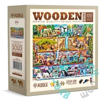 Wooden City 1010 db-os fa puzzle - Csodálatos állatvilág (NB1010-0141-XL)