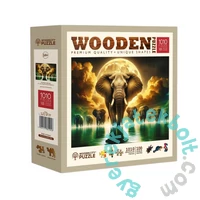 Wooden City 1010 db-os fa puzzle - Elefántok álmai (NB1010-0034-XL)