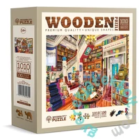 Wooden City 1010 db-os fa puzzle - Kívánság a könyvesboltban (NB1010-0137-XL)