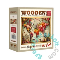 Wooden City 1010 db-os fa puzzle - Színes térkép (NB0805-XL)