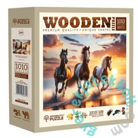 Wooden City 1010 db-os fa puzzle - Vadlovak a tengerparton (NB0804-XL)