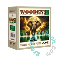 Wooden City 2000 db-os fa puzzle - Elefántok álmai (EX2000-0034-XXL)