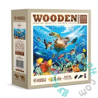 Wooden City 505 db-os fa puzzle - Élet az óceán mélyén (NB505-0105-L)