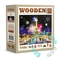 Wooden City 505 db-os fa puzzle - Párizs éjszaka (NB505-0019-L)