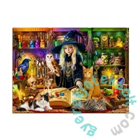 Wooden City 1010 db-os fa puzzle - Magical Library (828207)