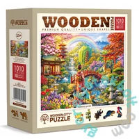 Wooden City 1010 db-os fa puzzle - Japanese Garden (828221)