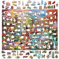 Wooden City 1010 db-os fa puzzle - Japanese Garden (828221)