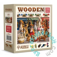 Wooden City 1010 db-os fa puzzle - Dogs About Town (828245)