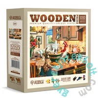 Wooden City 1010 db-os fa puzzle - Royal Cats (828252)