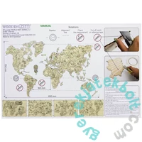 Wooden City WM522 - World Map Animals L - Wooden Puzzle
