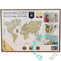 Wooden City WM523 - World Map Animals M - Wooden Puzzle