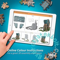 Wrebbit 420 db-os 3D puzzle - Harry Potter - Roxforti óratorony (01013)