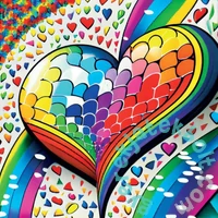 Yazz 1023 db-os puzzle - Mosaic Heart (3801)