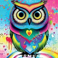 Yazz 1023 db-os puzzle - Pop-art Owl (3807)