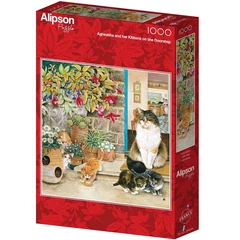 Alipson 1000 db-os puzzle - Agneatha and her Kittens on the Doorstep (50183)