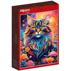 Alipson 1000 db-os puzzle - Multicoloured Cat (50228)