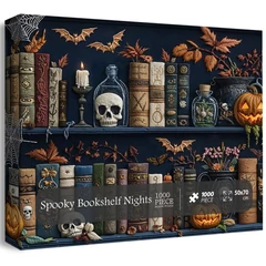 Bboldin 1000 db-os puzzle - Spooky Bookshelf Nights (PT-121)