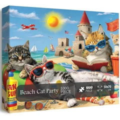 Bboldin 1000 db-os puzzle - Beach Cat Party (PT-279)