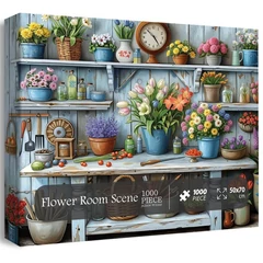 Bboldin 1000 db-os puzzle - Flower Room Scene (PT-289)