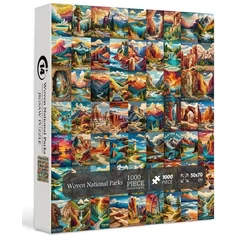 Bboldin 1000 db-os puzzle - Woven National Parks (PT-369)