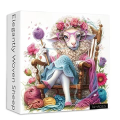Bboldin 1000 db-os puzzle - Elegantly Woven Sheep (Z-1932)