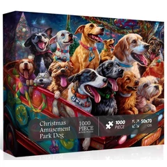 Bboldin 1000 db-os puzzle - Christmas Amusement Park Dog (Z-336)