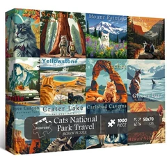 Bboldin 1000 db-os puzzle - Cats National Parks (Z-392)