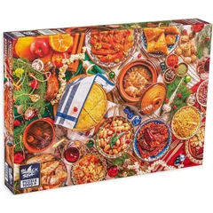 Black Sea 1000 db-os Premium puzzle - Dinner table for Christmas Eve (BS32204)