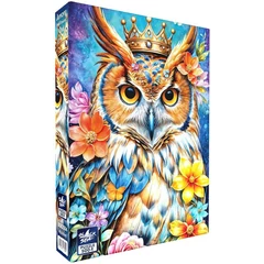 Black Sea 500 db-os puzzle - Among the Flowers - Owl (BS82504)