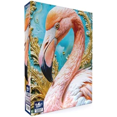 Black Sea 500 db-os puzzle - Precious creatures - Pink flamingo (BS82522)