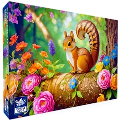 Black Sea 500 db-os puzzle - Squirrel on a Blooming Tree (BS82546)