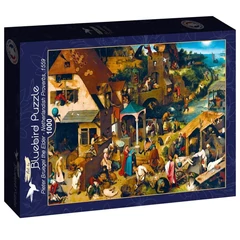 Bluebird 1000 db-os Art by puzzle - Pieter Bruegel the Elder - Netherlandish Proverbs 1559 (60226)
