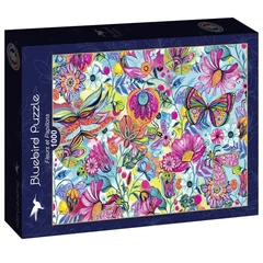 Bluebird 1000 db-os puzzle - Fleurs et Papillons (90793)