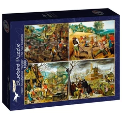 Bluebird 1000 db-os Art by puzzle - Pieter Brueghel the Younger - The Four Seasons (60220)