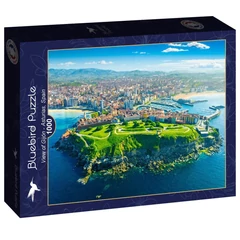 Bluebird 1000 db-os puzzle - View of Gijón - Asturias, Spain (91027)