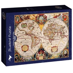 Bluebird 1000 db-os puzzle - Antique World Map (91104)