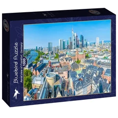 Bluebird 1000 db-os puzzle - Aerial view of Frankfurt, Germany (91105)