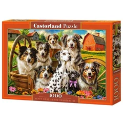 Castorland 1000 db-os puzzle - Boldog kutyák a farmon (C-105410) Castorland 1000 db-os puzzle - Boldog kutyák a farmon (C-105410)
