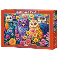 Castorland 3000 db-os puzzle - Virágok és baglyok (C-300723)