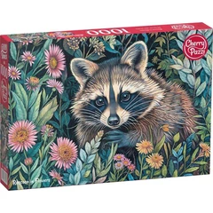 CherryPazzi 1000 db-os puzzle - Raccoon in Flowers (30851)
