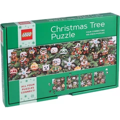 Chronicle Books 4 x 100 db-os puzzle - LEGO Christmas Tree (32805)